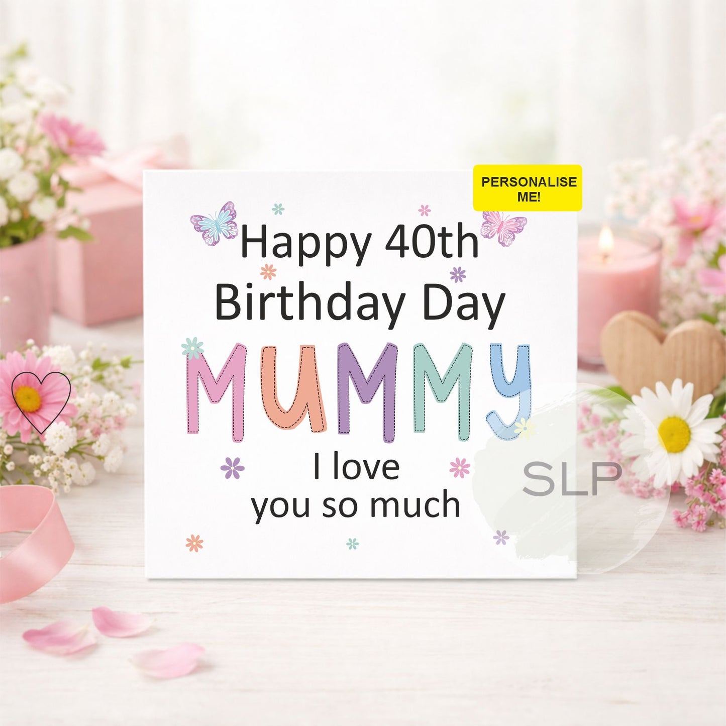 30th, 40th, 50th Birthday Card | Mummy Birthday Card | Mum Birthday Card from Daughter Son | 30th, 40th, 50th | I Love You Card