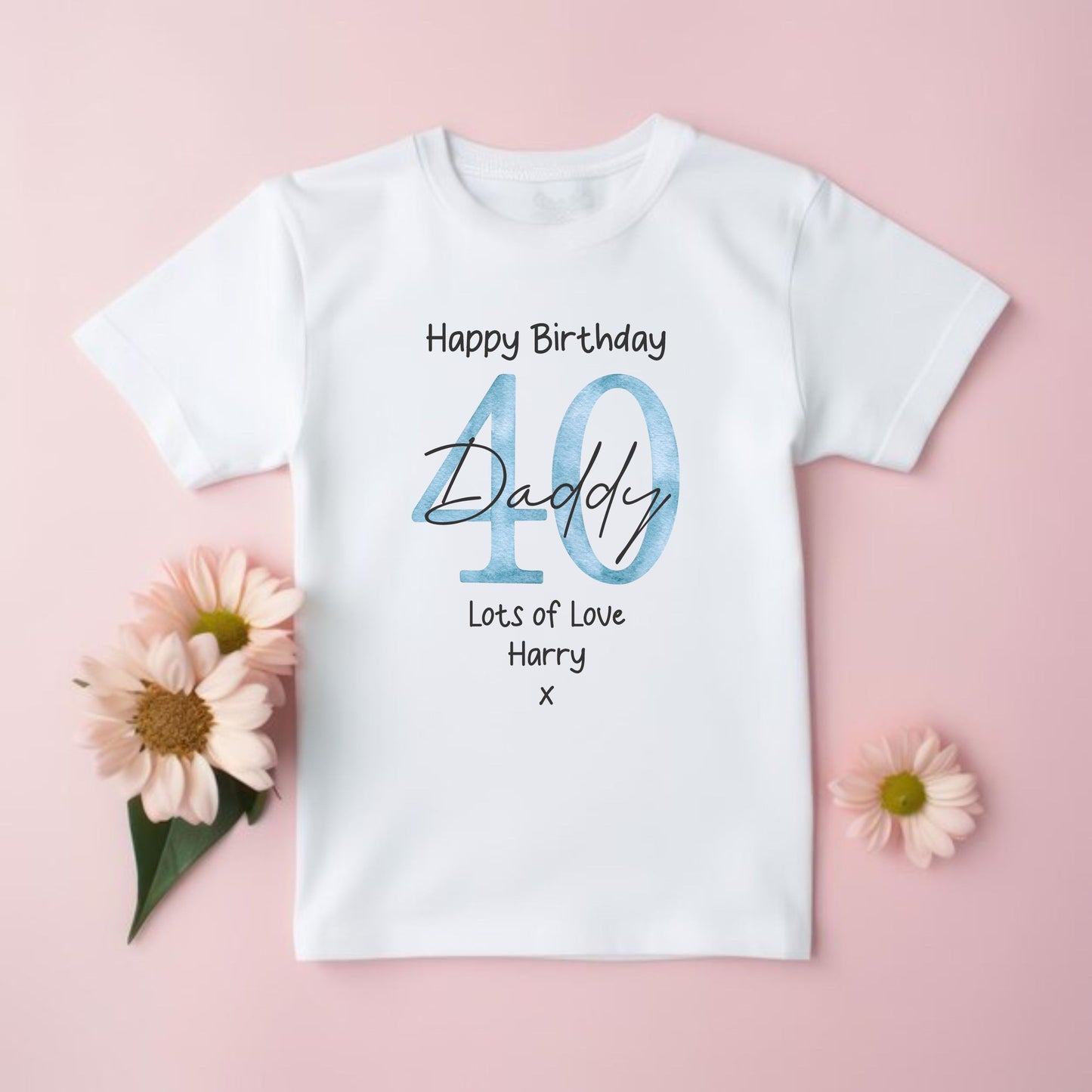 Happy Birthday Daddy personalised Kids T-shirts