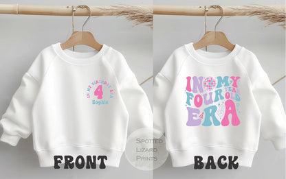 in my 4th birthday era sweatshirt