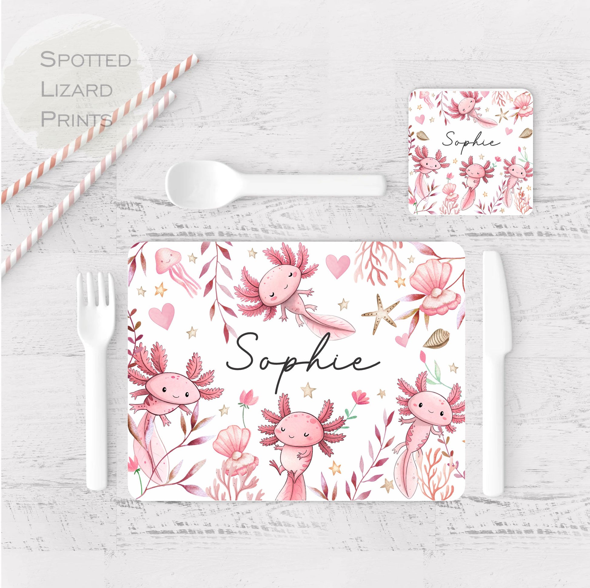 Axolotl placemat