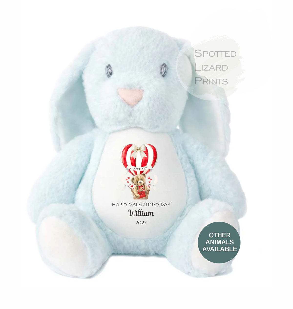 Personalised First Valentines Teddy Soft Toy, personalised Valentines Gift, Valentines Day soft Toy, Gift for Her, Our little Valentine