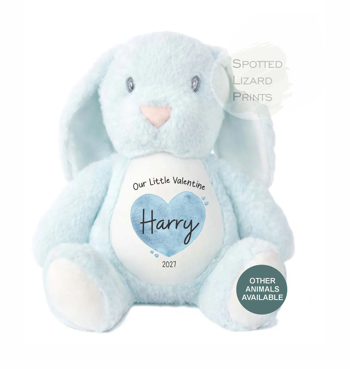 Personalised First Valentines Teddy Bear, personalised Valentines Gift, Valentines Day soft Toy, Gift for Her, Our little Valentine