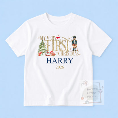 Personalised First Christmas Baby Sleepsuit- My First Christmas Jumper - First Christmas Baby Vest, 1st Xmas, First Christmas Sweatshirt