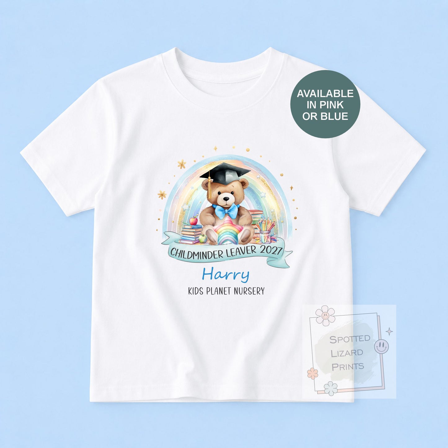 Childminder graduation T-Shirt - Personalised School Graduation T-Shirt - Nursery leaver T-Shirt - School Leaver T-Shirt