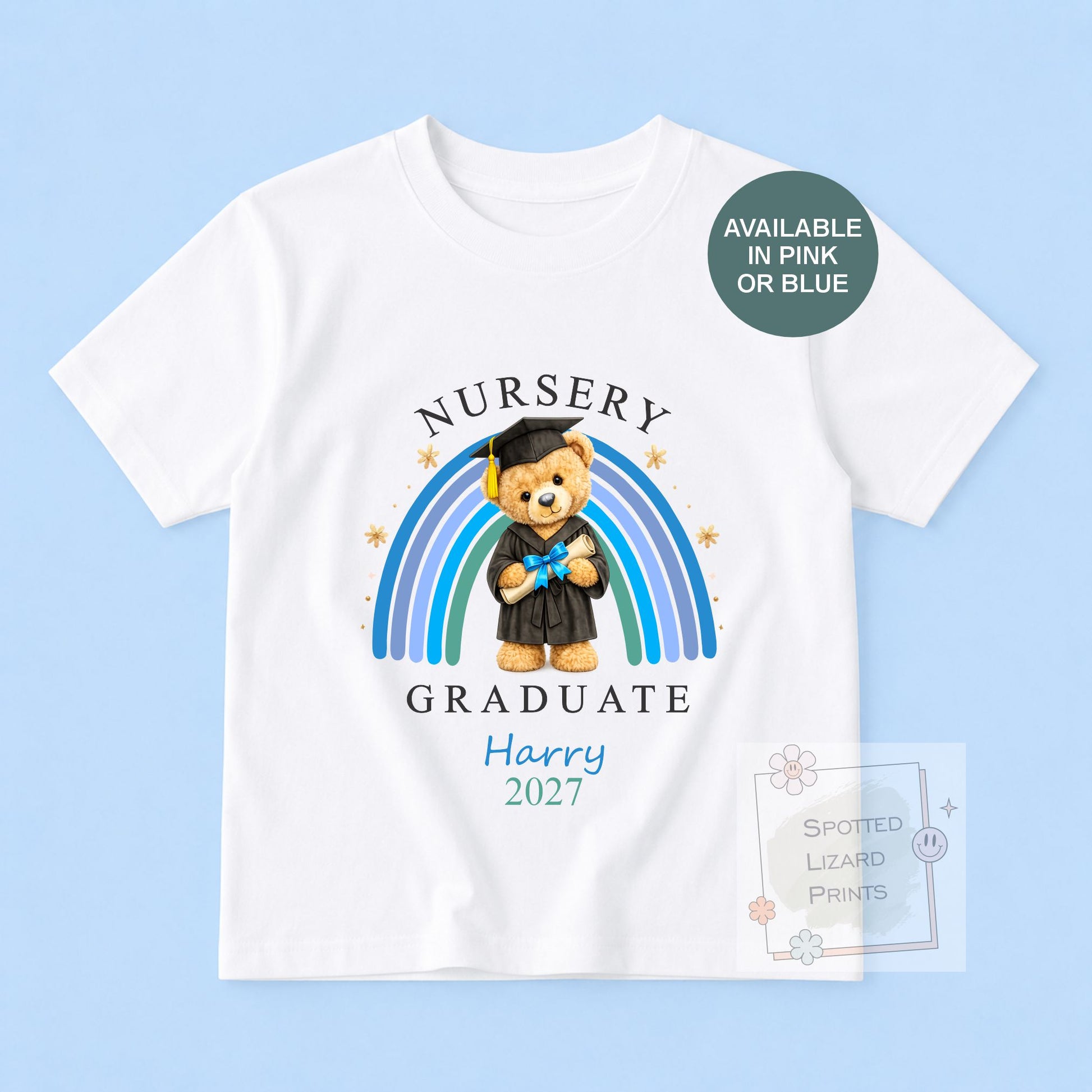 Personalised Nursery Graduation T-Shirt | Preschool Graduate Shirt | Childminder Leavers Gift | Nursery Graduation Top, Kids Graduation 2027