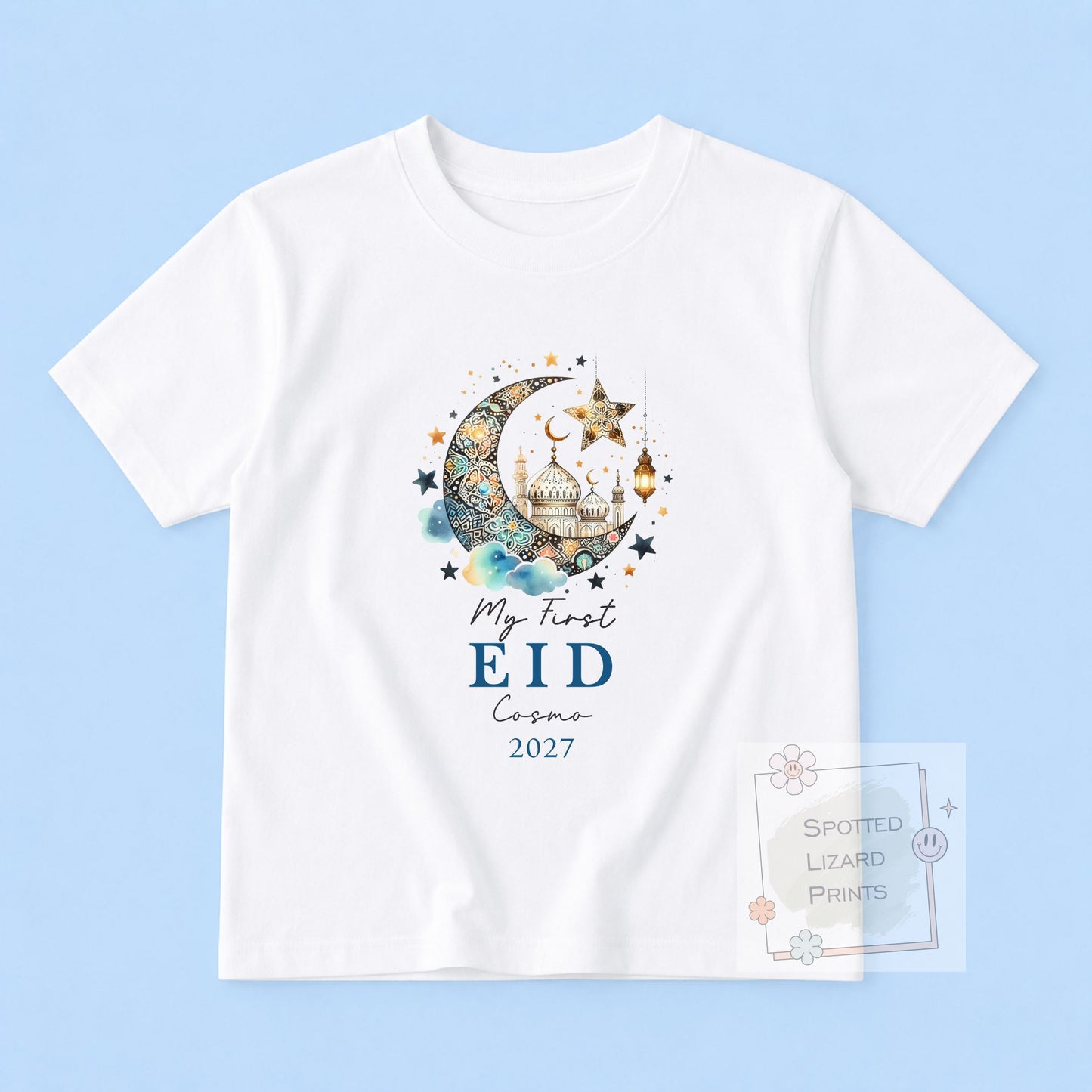 My First Eid Mubarak Baby Bodysuit | Personalized Baby Eid Outfit | Eid al-Fitr or Eid al-Adha | First Eid Gift | Ramadan Baby Sleepsuit