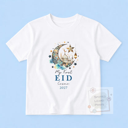 My First Eid Mubarak Baby Bodysuit | Personalized Baby Eid Outfit | Eid al-Fitr or Eid al-Adha | First Eid Gift | Ramadan Baby Sleepsuit