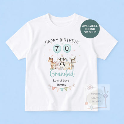 Personalised Birthday Baby Vest, Grandad Birthday Gift, Grandpa Birthday Outfit, Custom Baby Bodysuit, Any Age 50th 60th 70th 80th Birthday