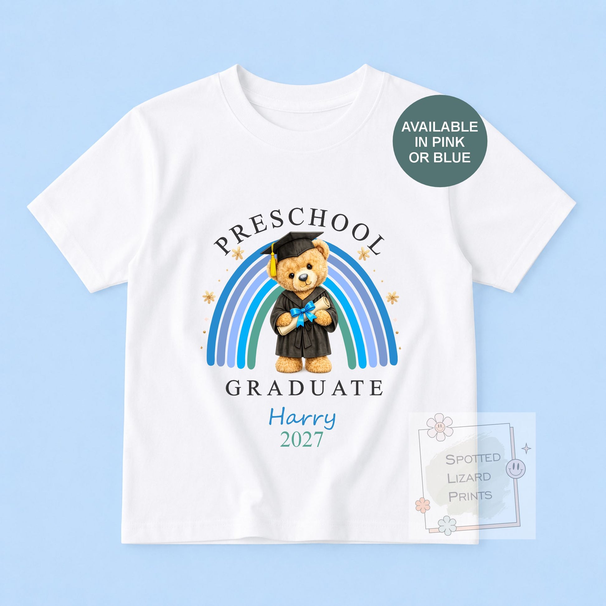 Personalised Nursery Graduation T-Shirt | Preschool Graduate Shirt | Childminder Leavers Gift | Nursery Graduation Top, Kids Graduation 2027