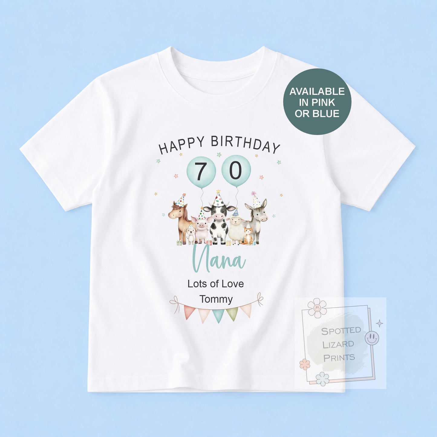 Personalised Birthday Baby Vest, Grandma Birthday Gift, Nanny Birthday Outfit, Custom Baby Bodysuit, Any Age 50th 60th 70th 80th Birthday