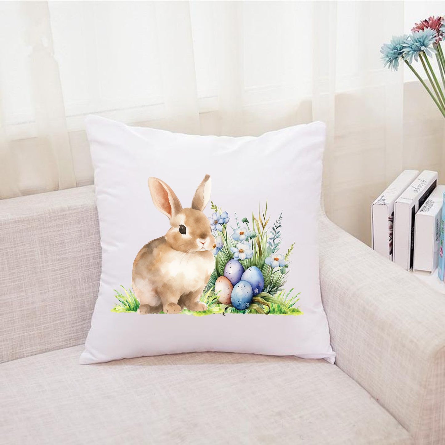 easter pillow personalised with a name