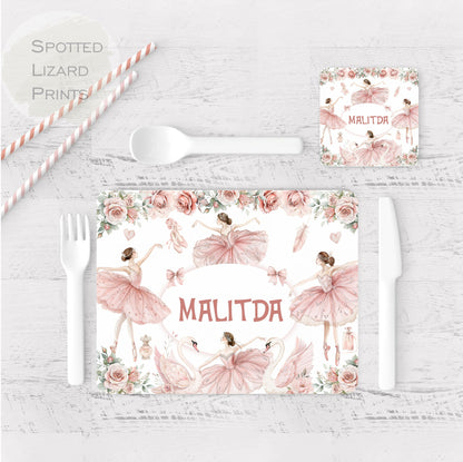 Ballerina and Swans Children's Placemat