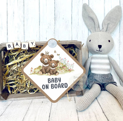 Baby on board Bear sign