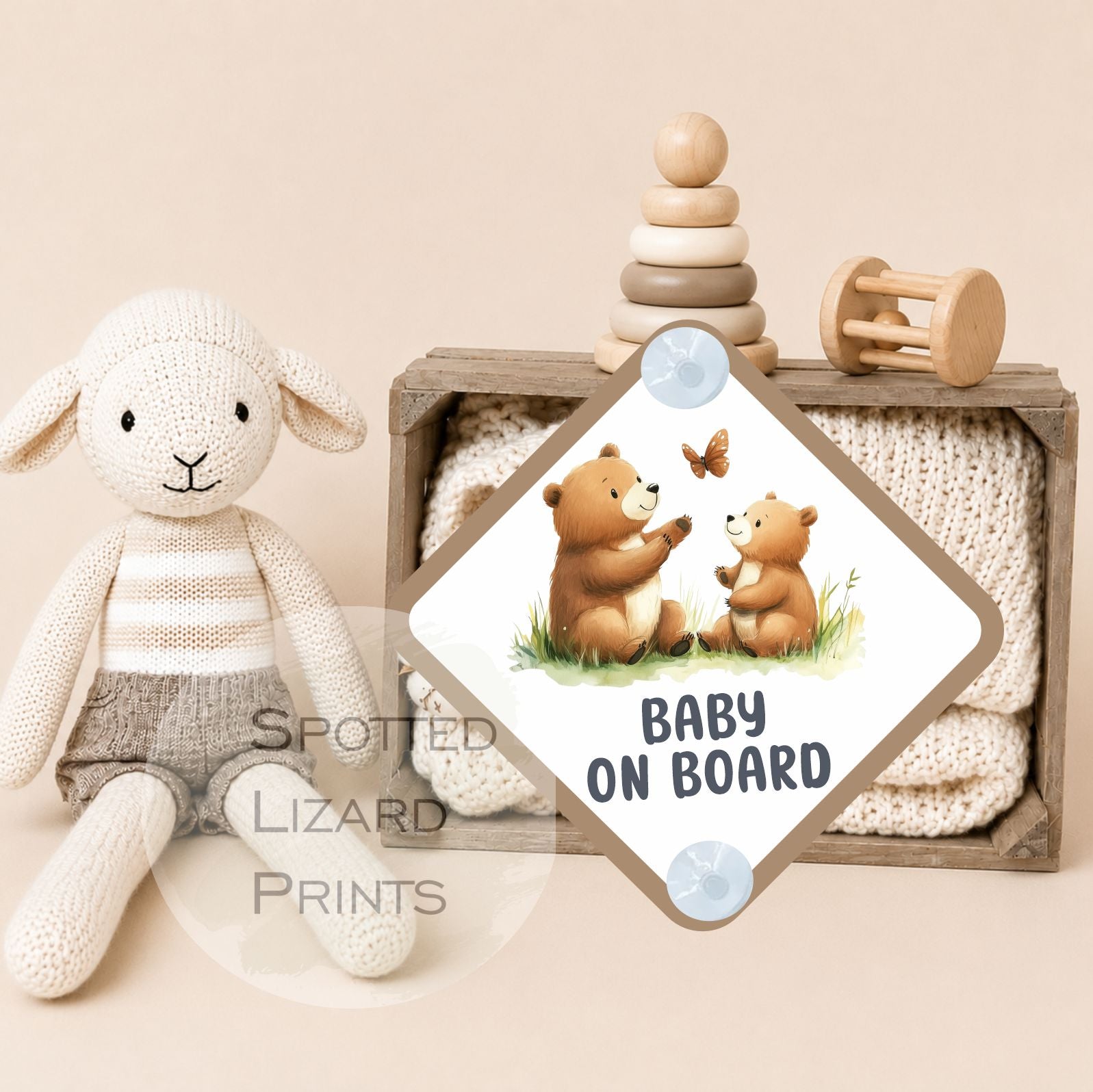 Baby on Board Sign - Child on Board Car sign - Gift for new Mum - Baby announcement - Car window sign
