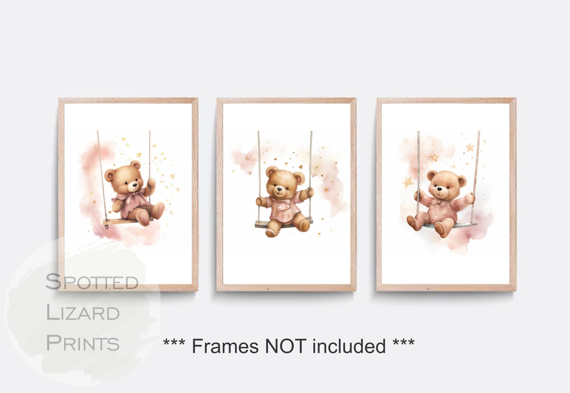 teddy nursery wall art