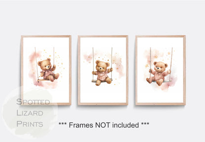 teddy nursery wall art