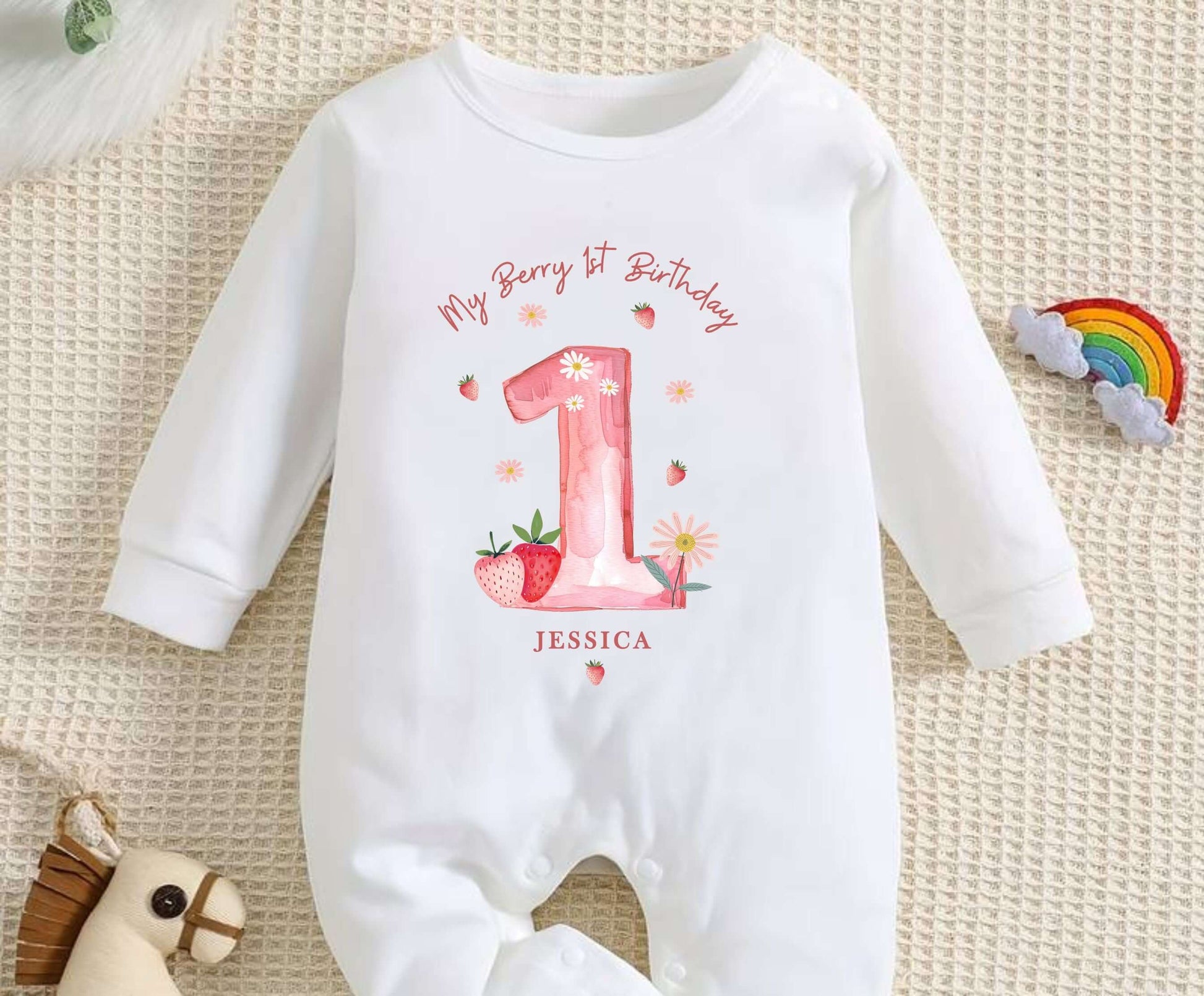 my 1st birthday baby romper