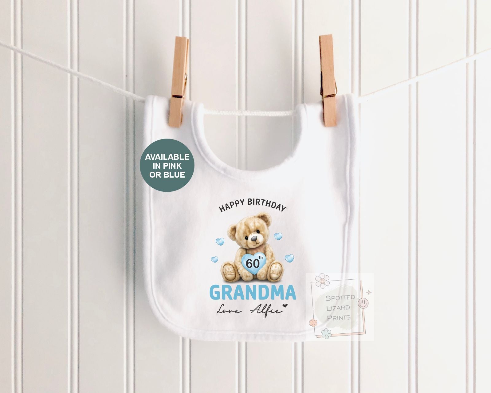 Personalised Birthday Baby Vest, Grandma Birthday Gift, Nanny Birthday Outfit, Custom Baby Bodysuit, Any Age 50th 60th 70th 80th Birthday