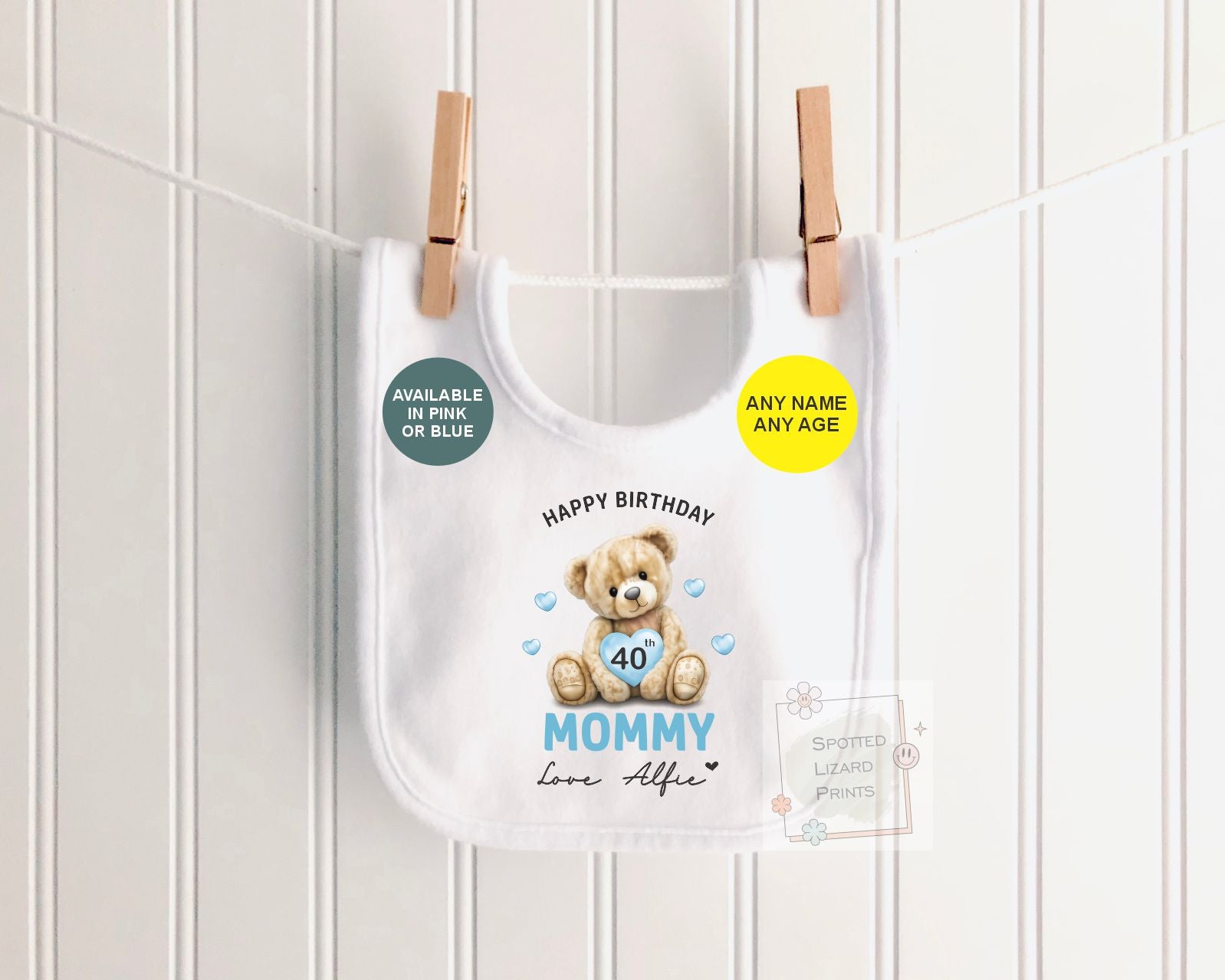 Personalised Happy Birthday Mummy Baby Vest | 30th 40th 50th 60th Birthday Mummy Outfit | Sleepsuit Gift from Baby | Mum Birthday