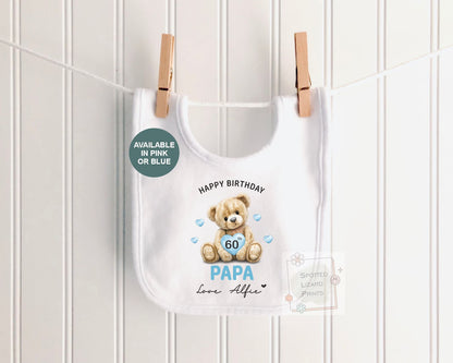 Personalised Birthday Baby Vest, Grandad Birthday Gift, Grandpa Birthday Outfit, Custom Baby Bodysuit, Any Age 50th 60th 70th 80th Birthday
