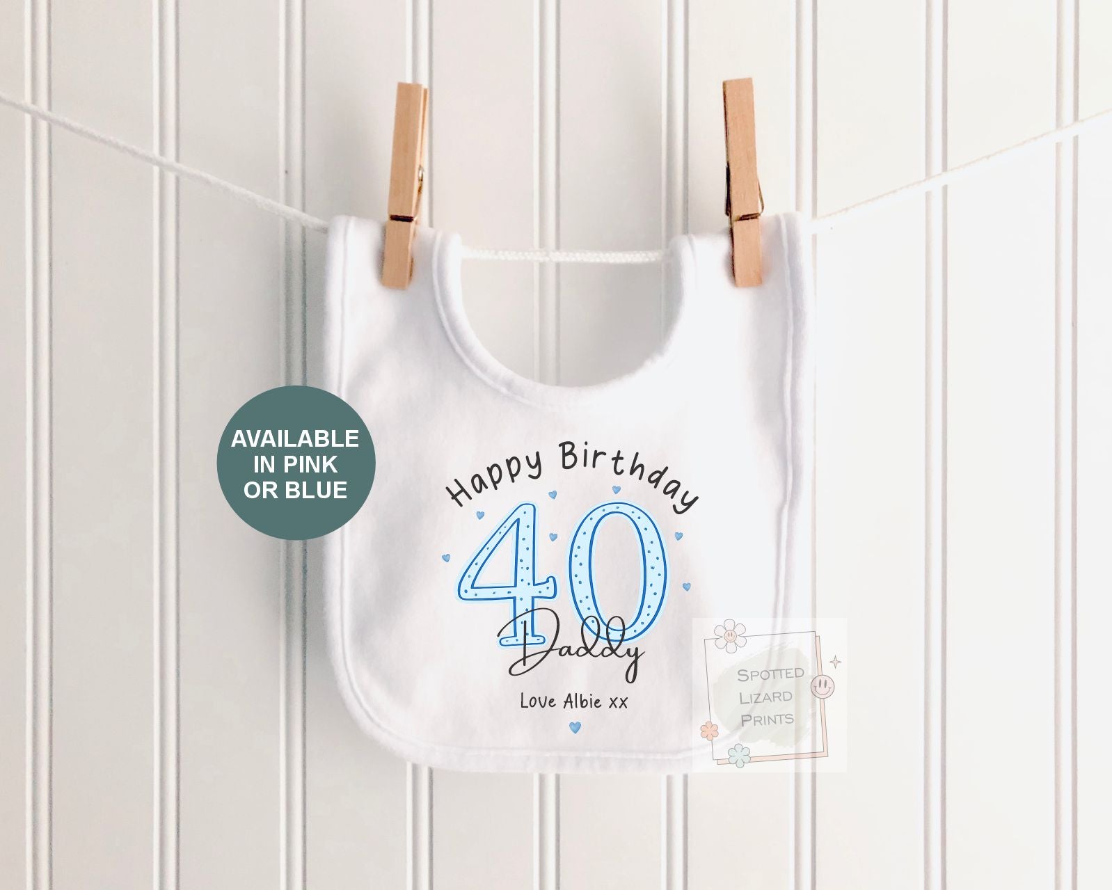 Personalised Happy Birthday Daddy Baby Vest | 30th 40th 50th 60th Birthday Daddy Outfit | Sleepsuit Gift from Baby | Dad Birthday