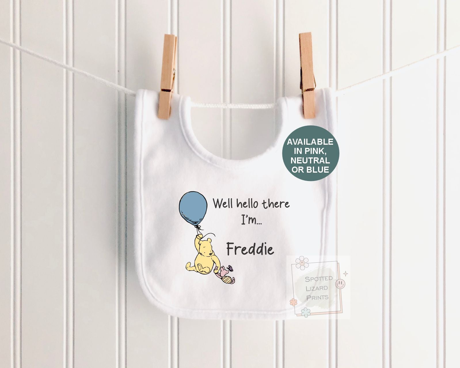Personalised Winnie the Pooh Baby Vest, Custom Baby Sleepsuit, Hello There I'm, New Baby Gift, Baby Shower Gift, Welcome to the World