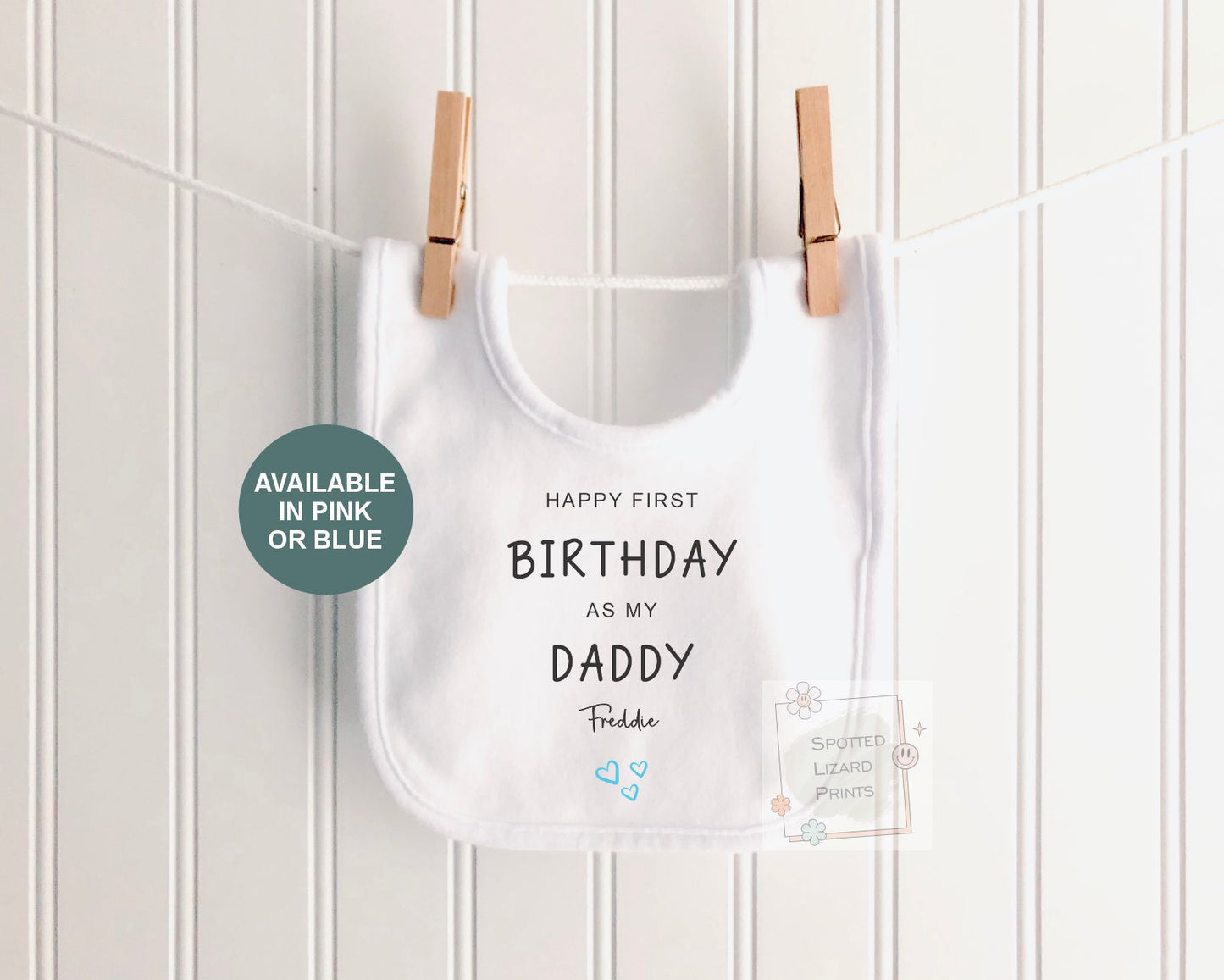 Personalised Happy First Birthday As My Daddy Baby Vest | Daddy Birthday Gift From Baby | Custom Baby Sleepsuit | First Dad Birthday