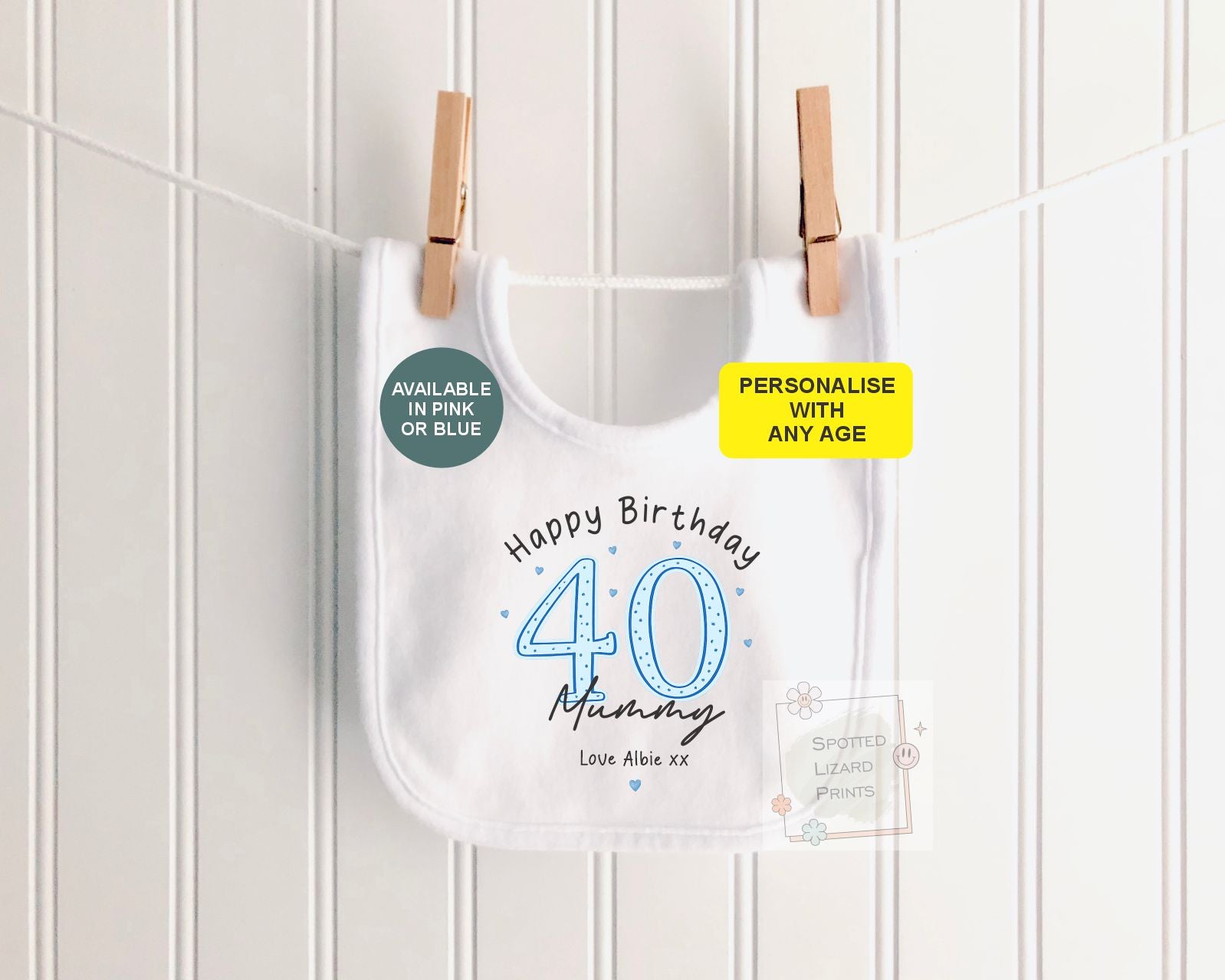 Personalised Happy Birthday Mummy Baby Vest | 30th 40th 50th 60th Birthday Mummy Outfit | Sleepsuit Gift from Baby | Mum Birthday