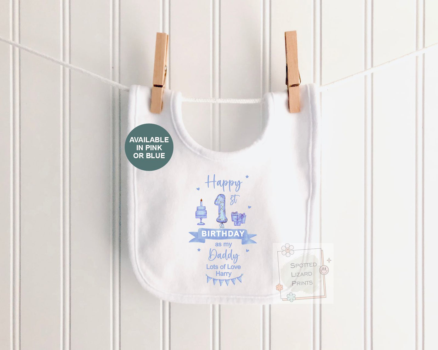 Personalised 1st Birthday Outfit | Happy 1st Birthday as My Daddy Gift, Custom Baby T-Shirt, Bodysuit or Sleepsuit, 1st Birthday as my Daddy