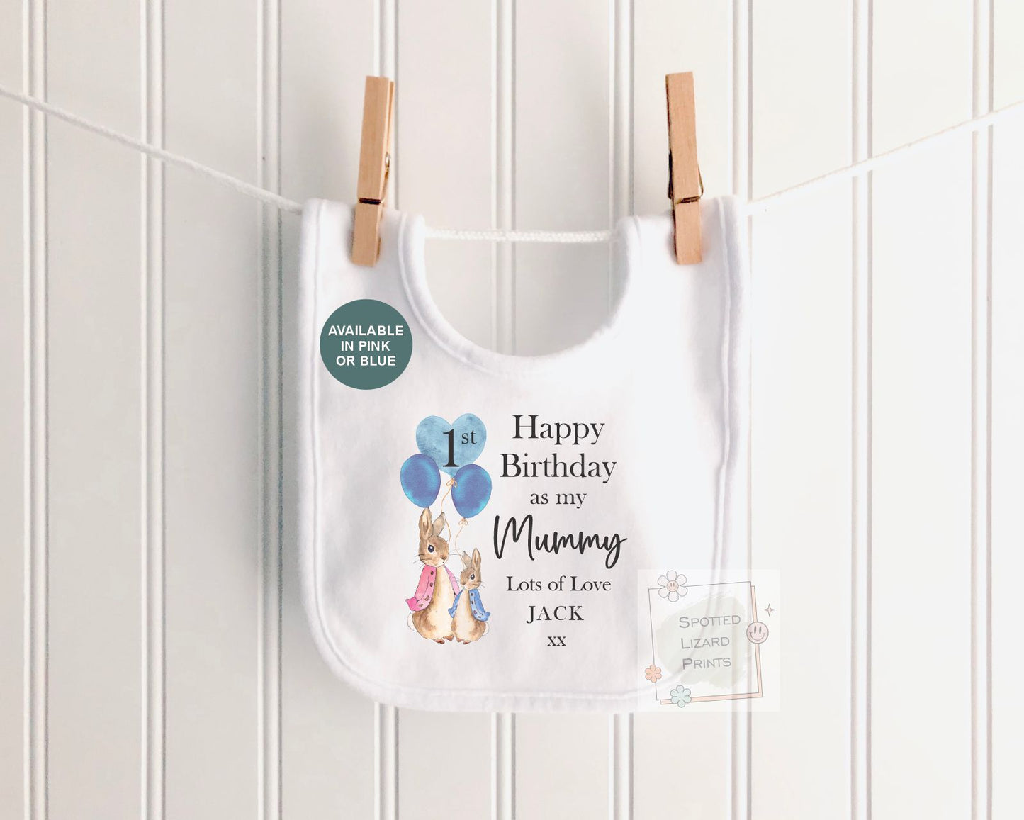 Personalised Peter Rabbit First Birthday as My Mummy Bodysuit, Baby First Birthday Outfit, Custom Birthday Baby Vest