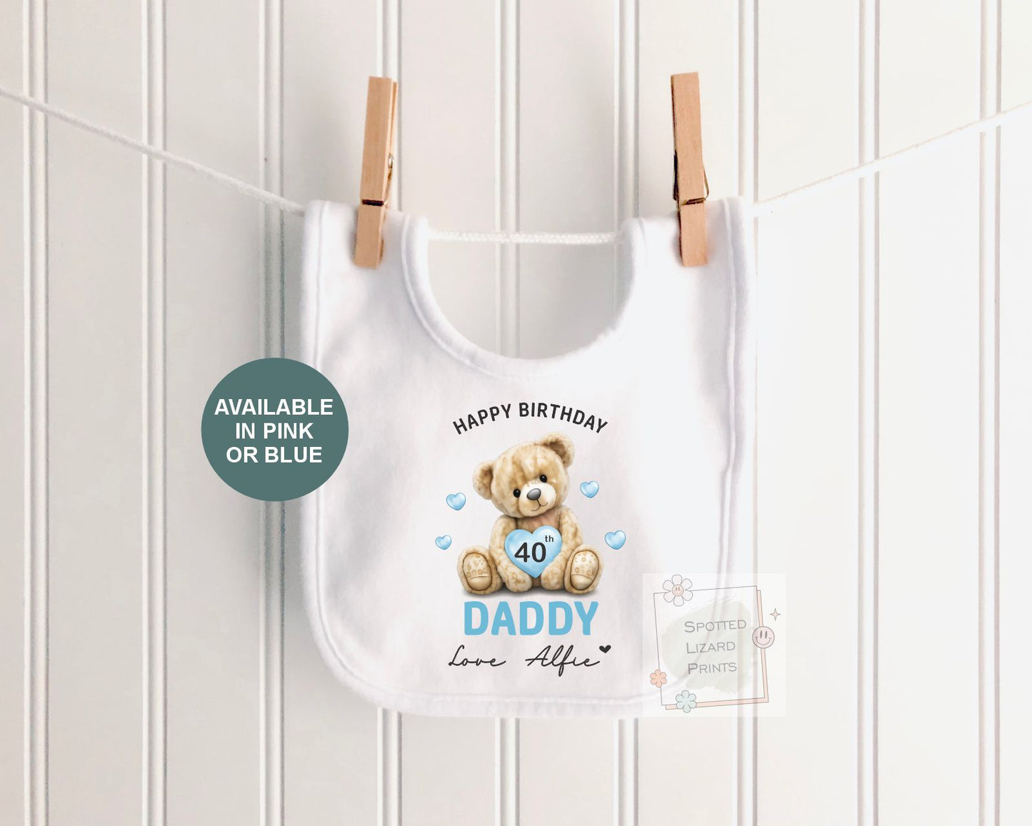 Personalised Happy Birthday Daddy Baby Vest | 30th 40th 50th 60th Birthday Daddy Outfit | Sleepsuit Gift from Baby | Dad Birthday