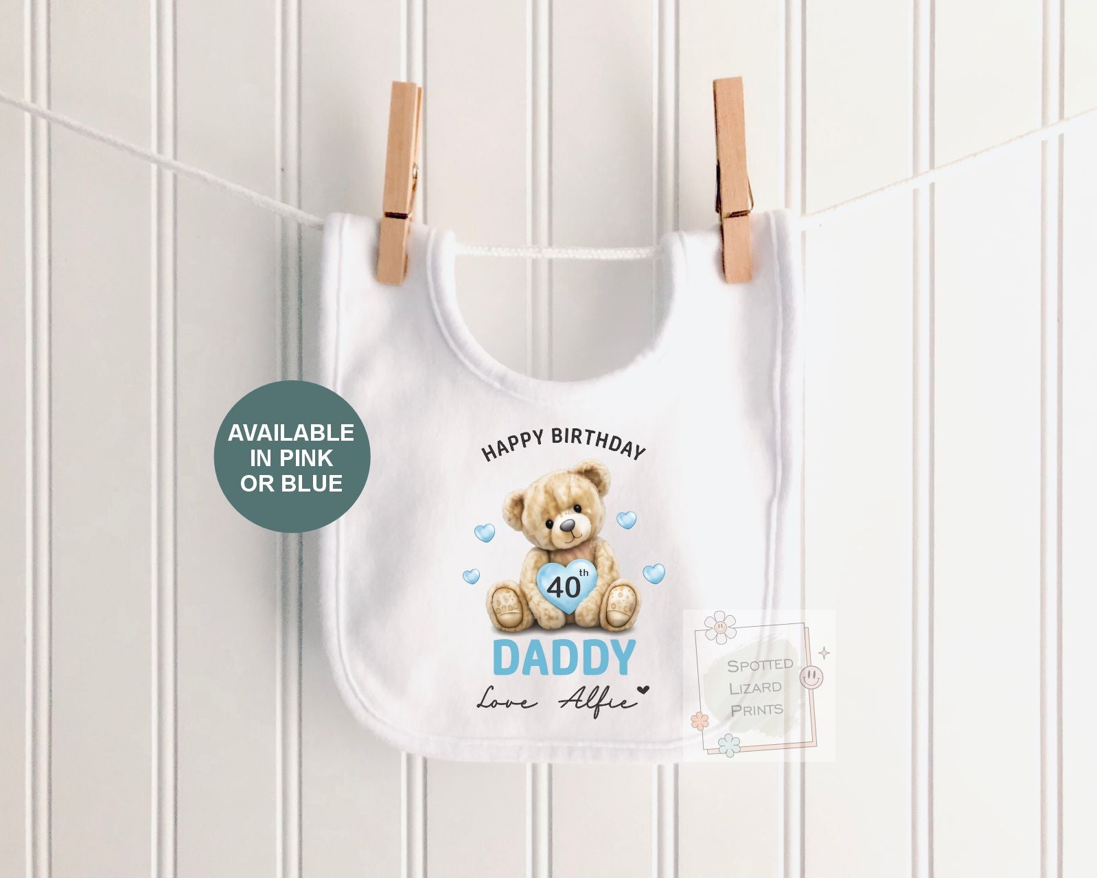 Personalised Happy Birthday Daddy Baby Vest | 30th 40th 50th 60th Birthday Daddy Outfit | Sleepsuit Gift from Baby | Dad Birthday