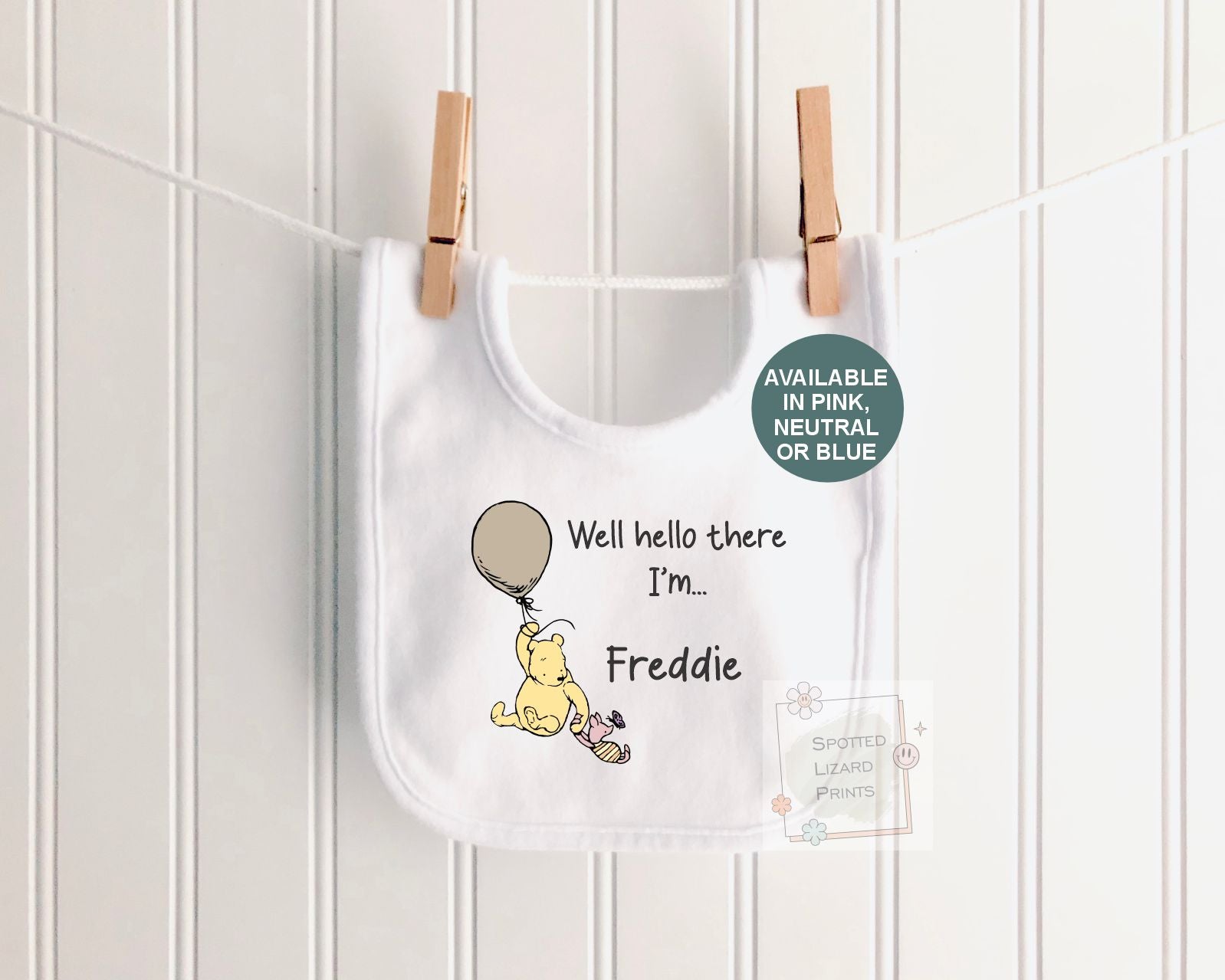 Personalised Winnie the Pooh Baby Vest, Custom Baby Sleepsuit, Hello There I'm, New Baby Gift, Baby Shower Gift, Welcome to the World