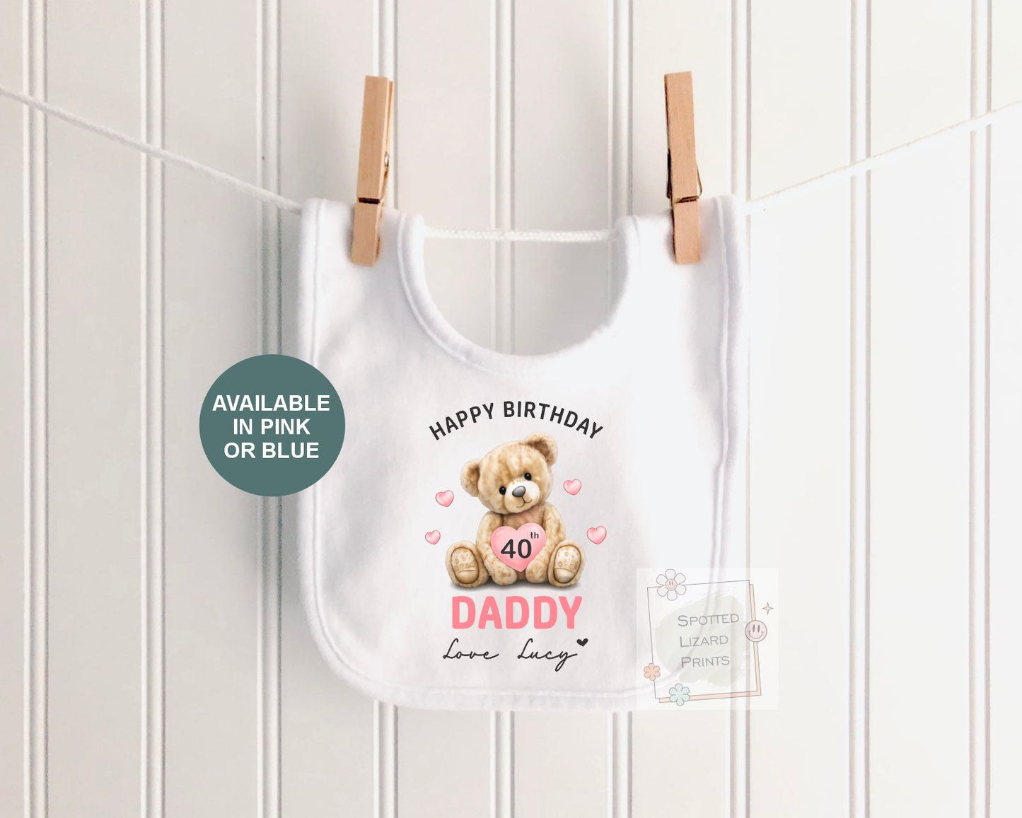 Personalised Happy Birthday Daddy Baby Vest | 30th 40th 50th 60th Birthday Daddy Outfit | Sleepsuit Gift from Baby | Dad Birthday