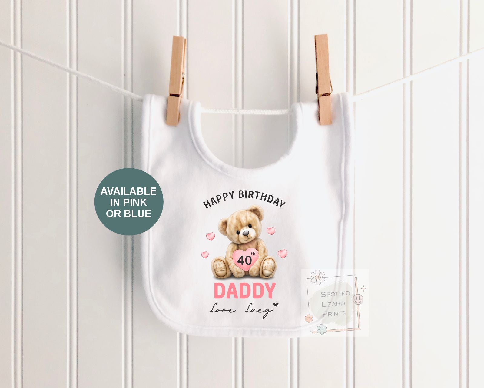 Personalised Happy Birthday Daddy Baby Vest | 30th 40th 50th 60th Birthday Daddy Outfit | Sleepsuit Gift from Baby | Dad Birthday