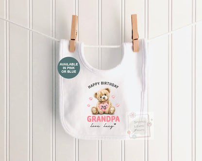 Personalised Birthday Baby Vest, Grandad Birthday Gift, Grandpa Birthday Outfit, Custom Baby Bodysuit, Any Age 50th 60th 70th 80th Birthday