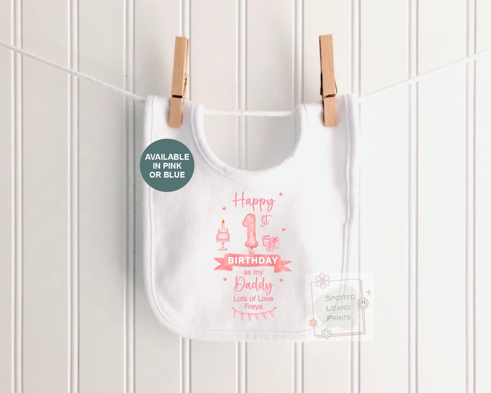 Personalised 1st Birthday Outfit | Happy 1st Birthday as My Daddy Gift, Custom Baby T-Shirt, Bodysuit or Sleepsuit, 1st Birthday as my Daddy