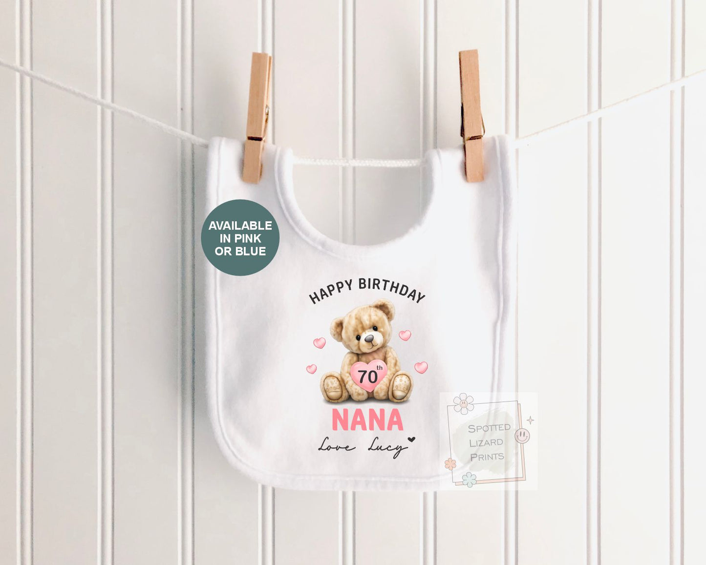 Personalised Birthday Baby Vest, Grandma Birthday Gift, Nanny Birthday Outfit, Custom Baby Bodysuit, Any Age 50th 60th 70th 80th Birthday