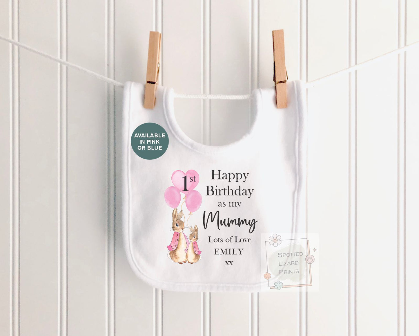 Personalised Peter Rabbit First Birthday as My Mummy Bodysuit, Baby First Birthday Outfit, Custom Birthday Baby Vest