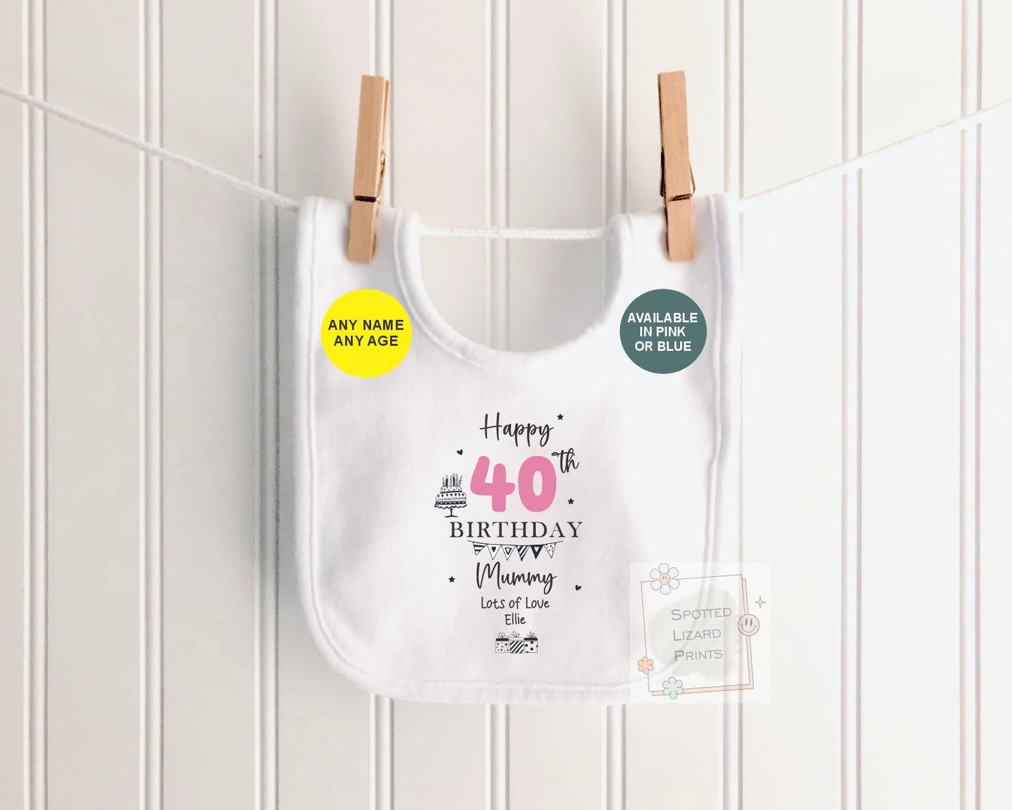 Personalised Happy Birthday Mummy Baby Vest | 30th 40th 50th 60th Birthday | Sleepsuit Gift from Baby | Mum Birthday, Mummy Birthday T-shirt