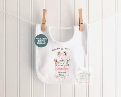 Personalised Birthday Baby Vest, Grandad Birthday Gift, Grandpa Birthday Outfit, Custom Baby Bodysuit, Any Age 50th 60th 70th 80th Birthday