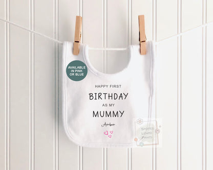 Personalised My First Birthday as My Mummy Baby Vest, Custom First Birthday Outfit, Baby Bodysuit, Sleepsuit, T Shirt, New Mum Gift