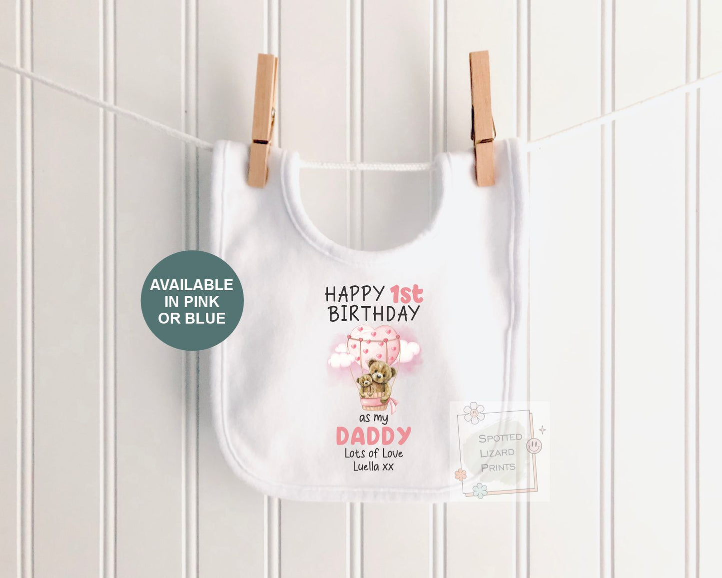 Personalised 1st Birthday Outfit | Happy 1st Birthday as My Daddy Gift, Custom Baby T-Shirt, Bodysuit or Sleepsuit, 1st Birthday as my Daddy
