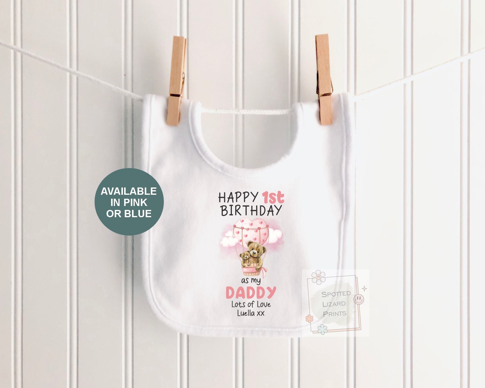 Personalised 1st Birthday Outfit | Happy 1st Birthday as My Daddy Gift, Custom Baby T-Shirt, Bodysuit or Sleepsuit, 1st Birthday as my Daddy