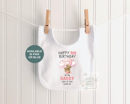 Personalised 1st Birthday Outfit | Happy 1st Birthday as My Daddy Gift, Custom Baby T-Shirt, Bodysuit or Sleepsuit, 1st Birthday as my Daddy