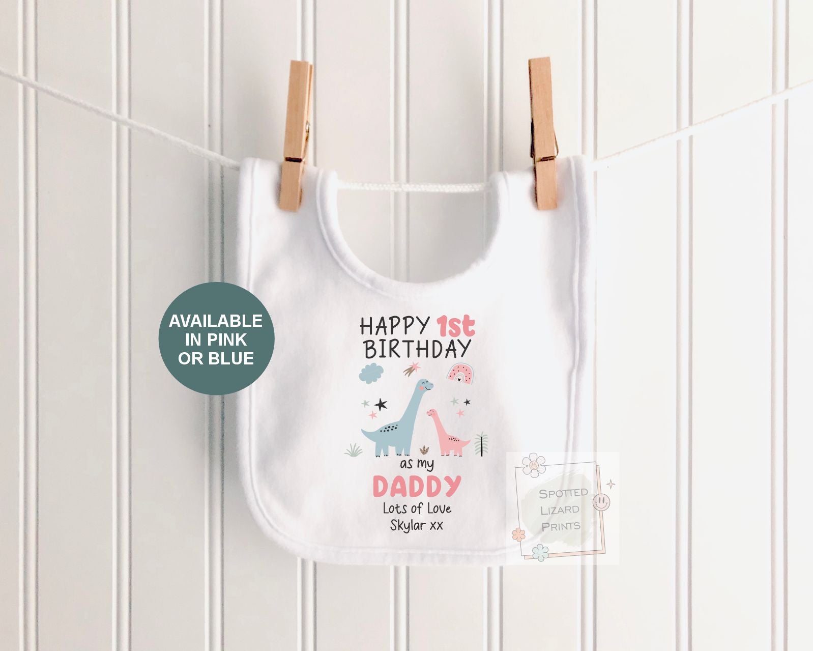 Personalised 1st Birthday Baby Sleepsuit | Custom Dinosaur Birthday Outfit | First Birthday Baby Vest | Birthday T-Shirt