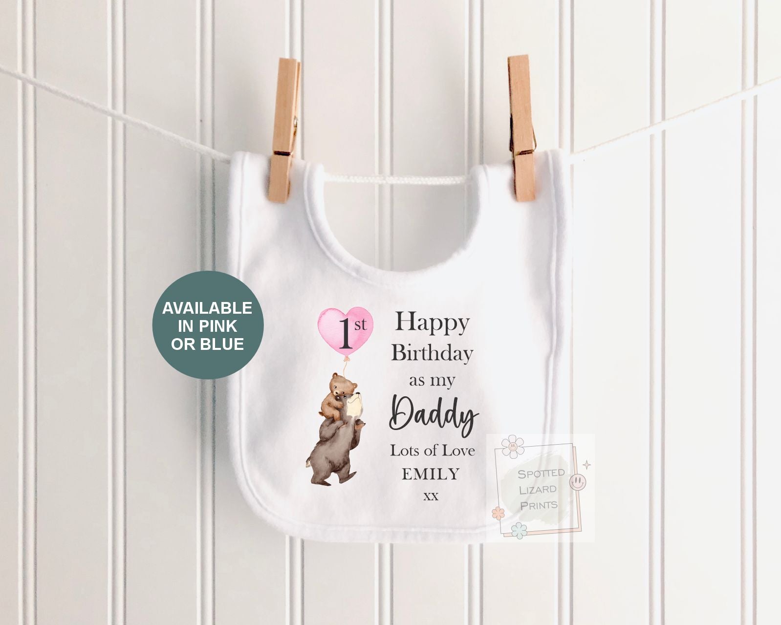 Personalised First Birthday as My Daddy Baby Vest | Daddy Birthday Gift From Baby | Custom Baby Bodysuit Sleepsuit | Daddy Birthday Outfit