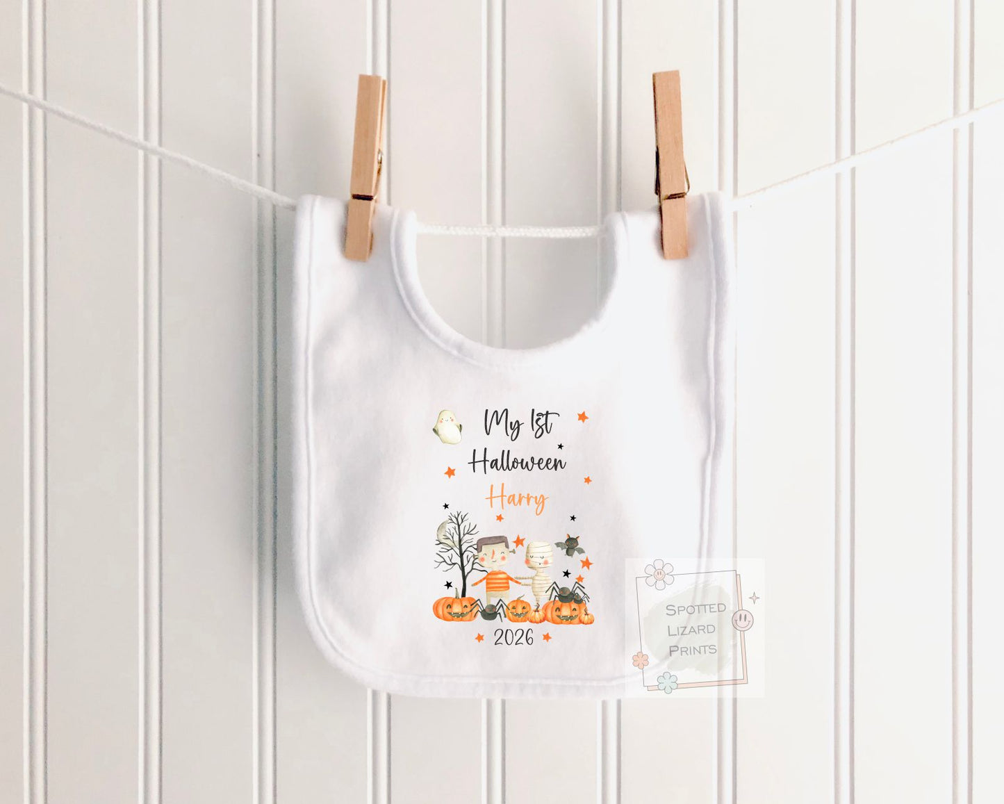 Personalised First Halloween Baby outfit | Baby Halloween Costume Gift | First Halloween Sleepsuit or Vest