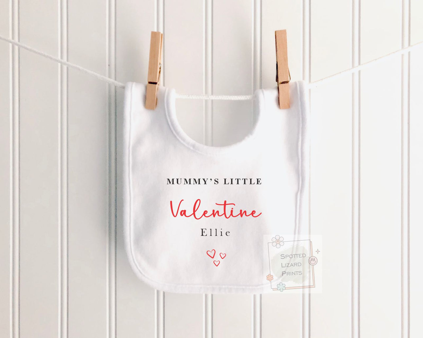 Personalised Mummy's Little Valentine Baby Bodysuit, Baby Valentine's Outfit | Valentines Sleepsuit | First Valentine Sweatshirt