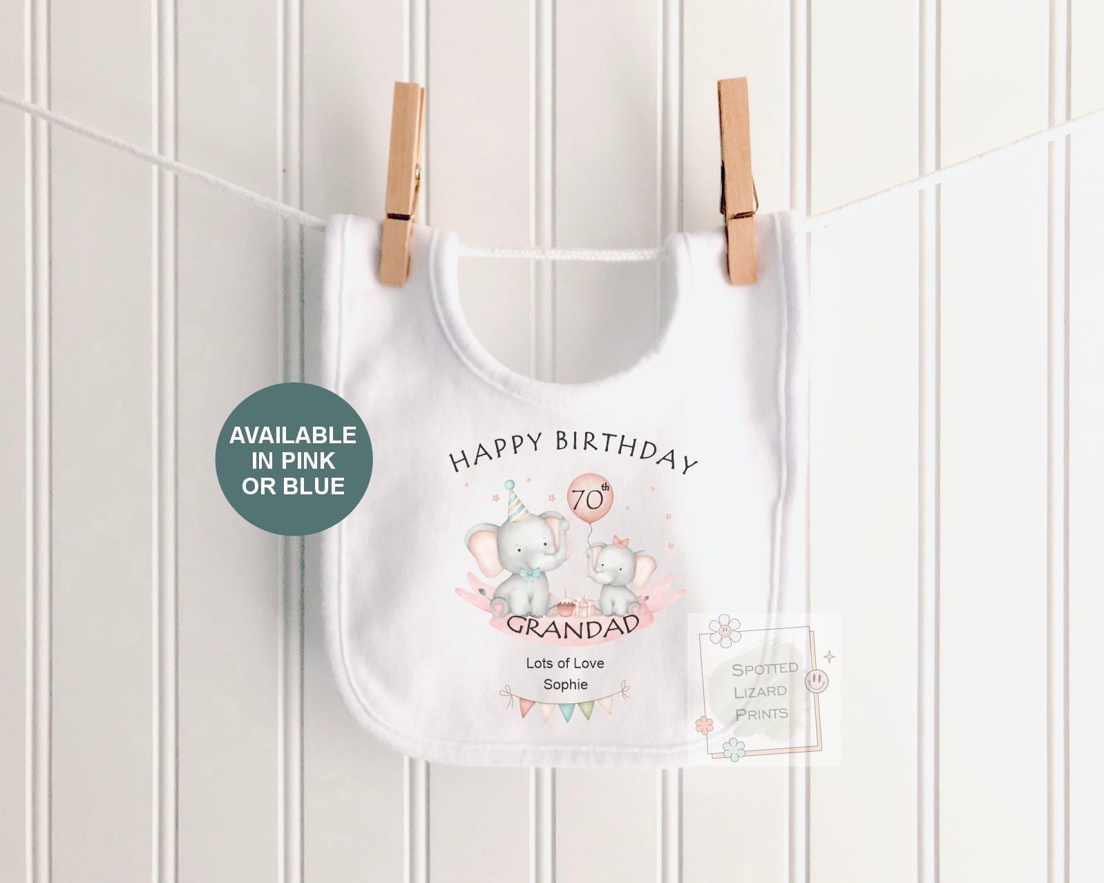 Personalised Grandad Birthday Baby Outfit, 60th 70th 80th Grandad Gift, Baby Vest Sleepsuit T-Shirt, Happy Birthday Grandpa from Baby